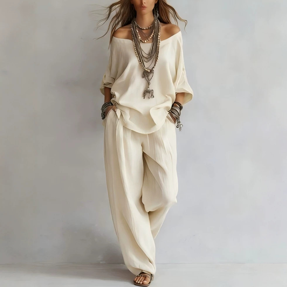 Casual Loose Linen Seven Sleev - đánh giá và giá Linen Pant Wide