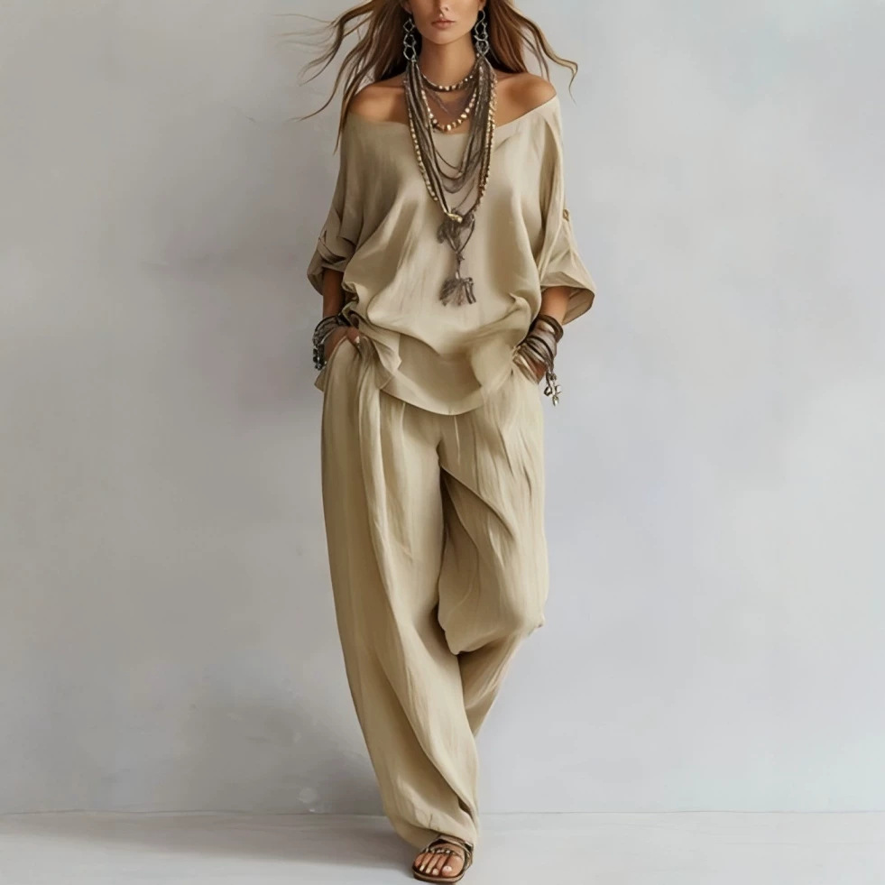 Casual Loose Linen Seven Sleev - đánh giá và giá Linen Pant Wide