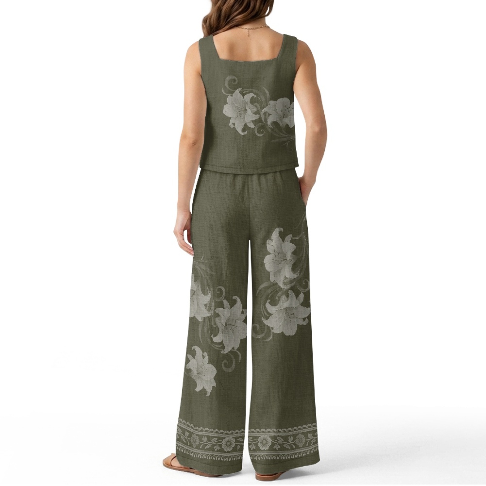 INSTANTARTS Women’s Linen Vest - đánh giá và giá Linen Pant Wide
