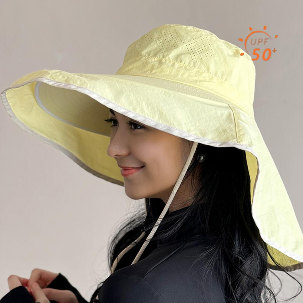Women Sun Hat with Neck Flap W - đánh giá và giá Hat Floppy Wide
