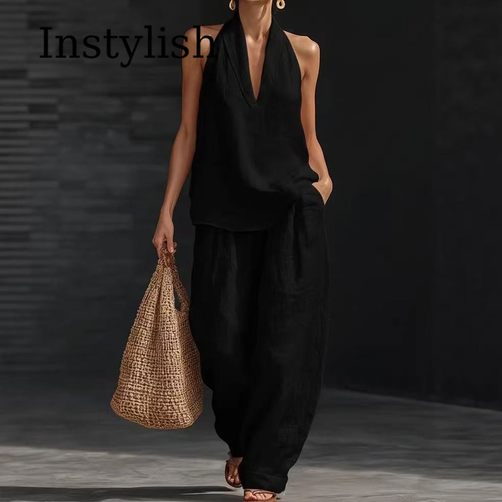 Summer Women's Casual Linen 2- - đánh giá và giá Linen Pant Wide