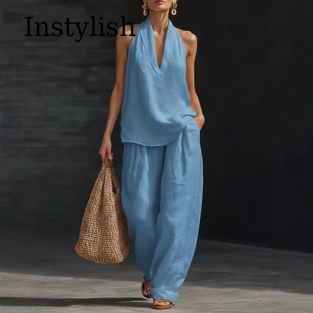 Summer Women's Casual Linen 2- - đánh giá và giá Linen Pant Wide