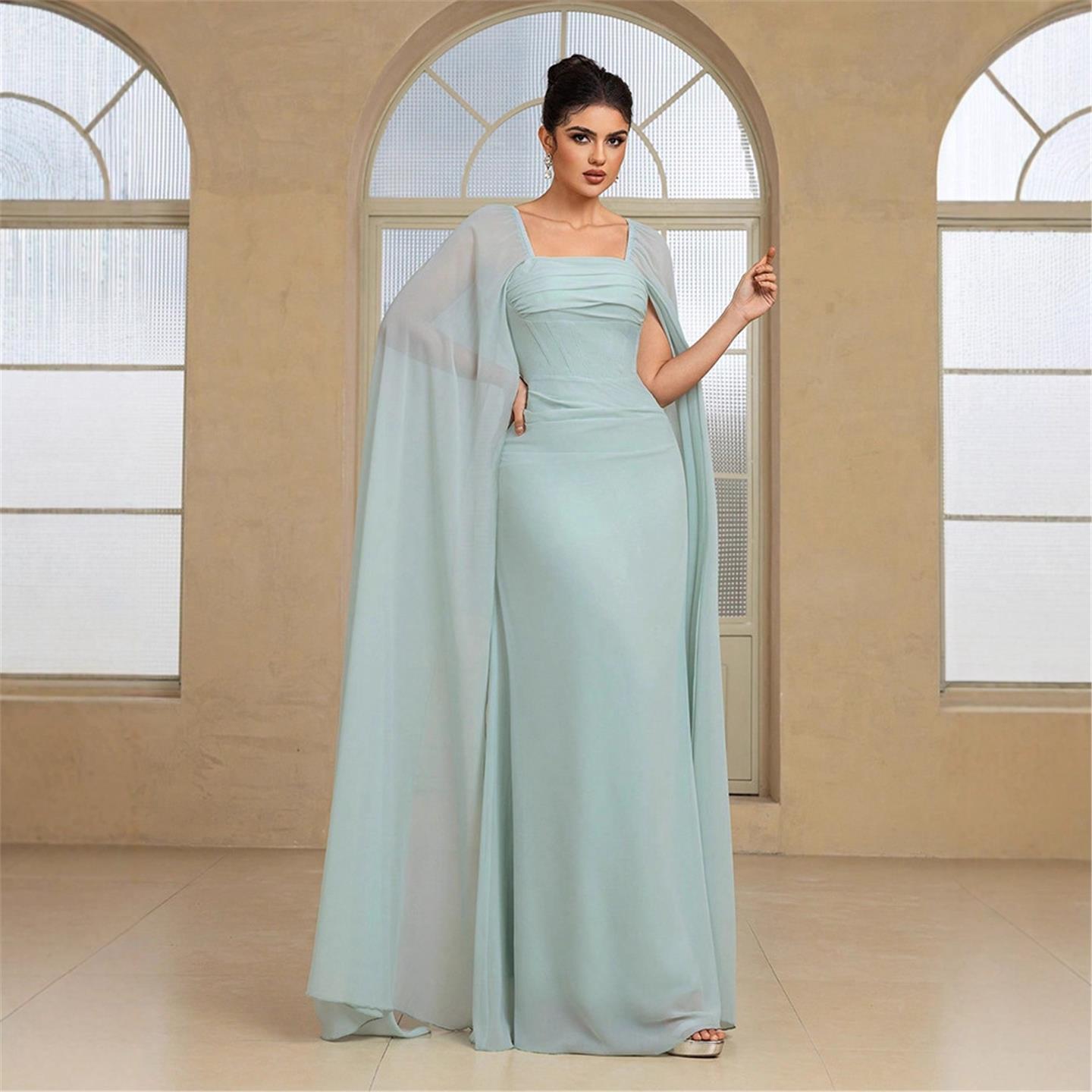 Elegant Long Evening Dress Pur - đánh giá và giá Linen Dress Wrap