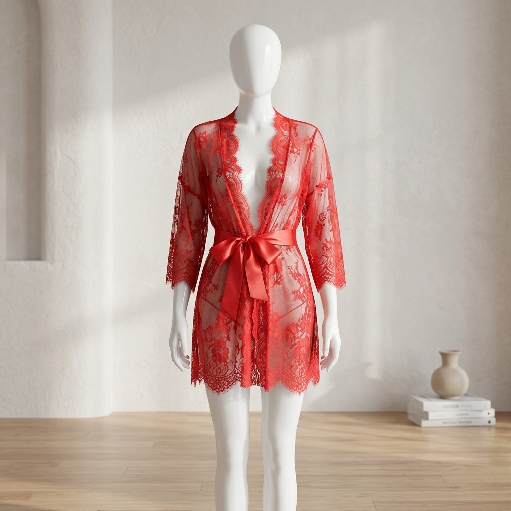 Women's Sheer Floral Lace Ling - đánh giá và giá Kimono Sheer Floral