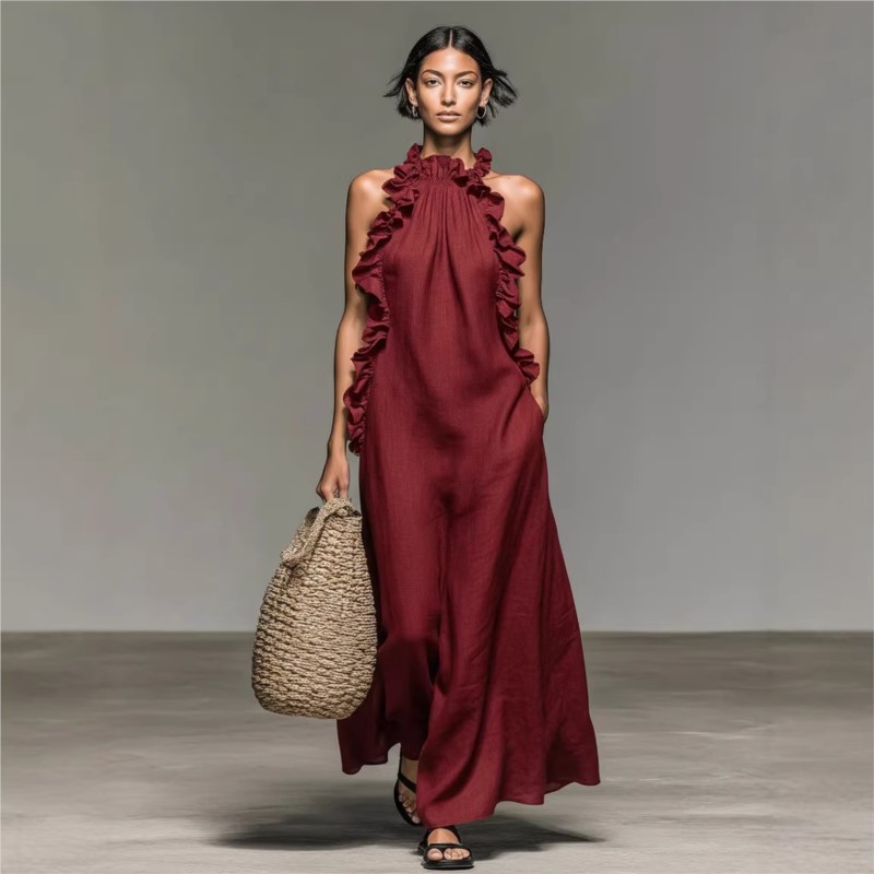Customization Women's Sexy Hal - đánh giá và giá Maxi Dress Halter
